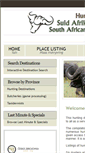 Mobile Screenshot of destinations.sahunters.co.za